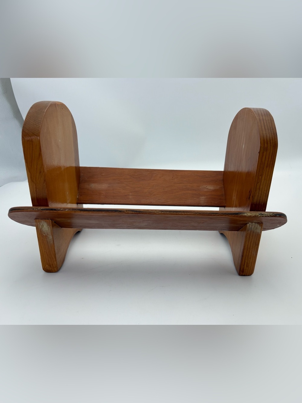 Vintage Wood Cookbook Counter Rack - Picture 3 of 16